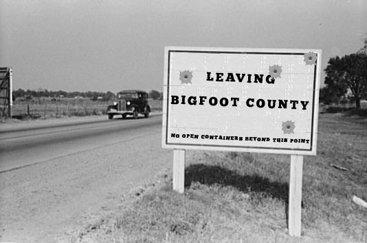 Leaving Bigfoot County - No OPen Containers